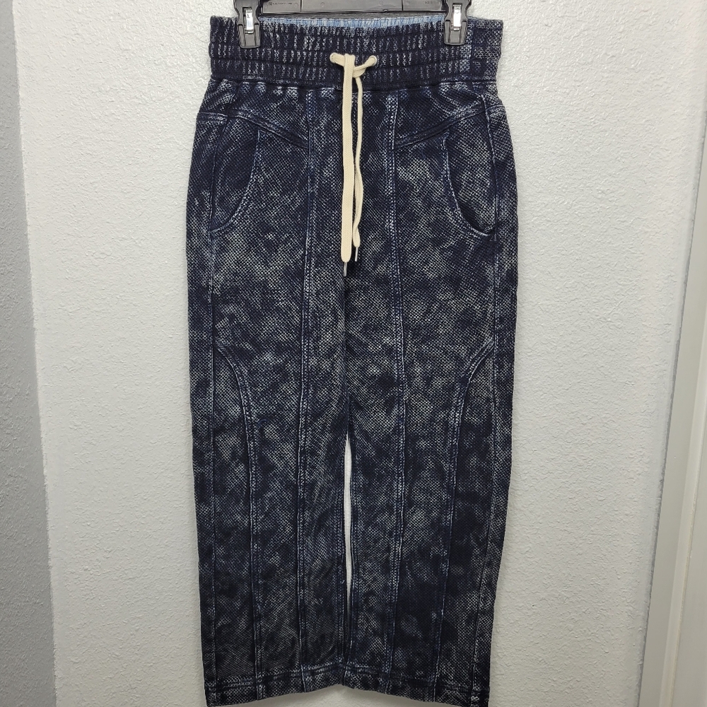 Free People Arcadia Honeycomb Harem Jeans Joggers Size S NWOT - Picture 2 of 11